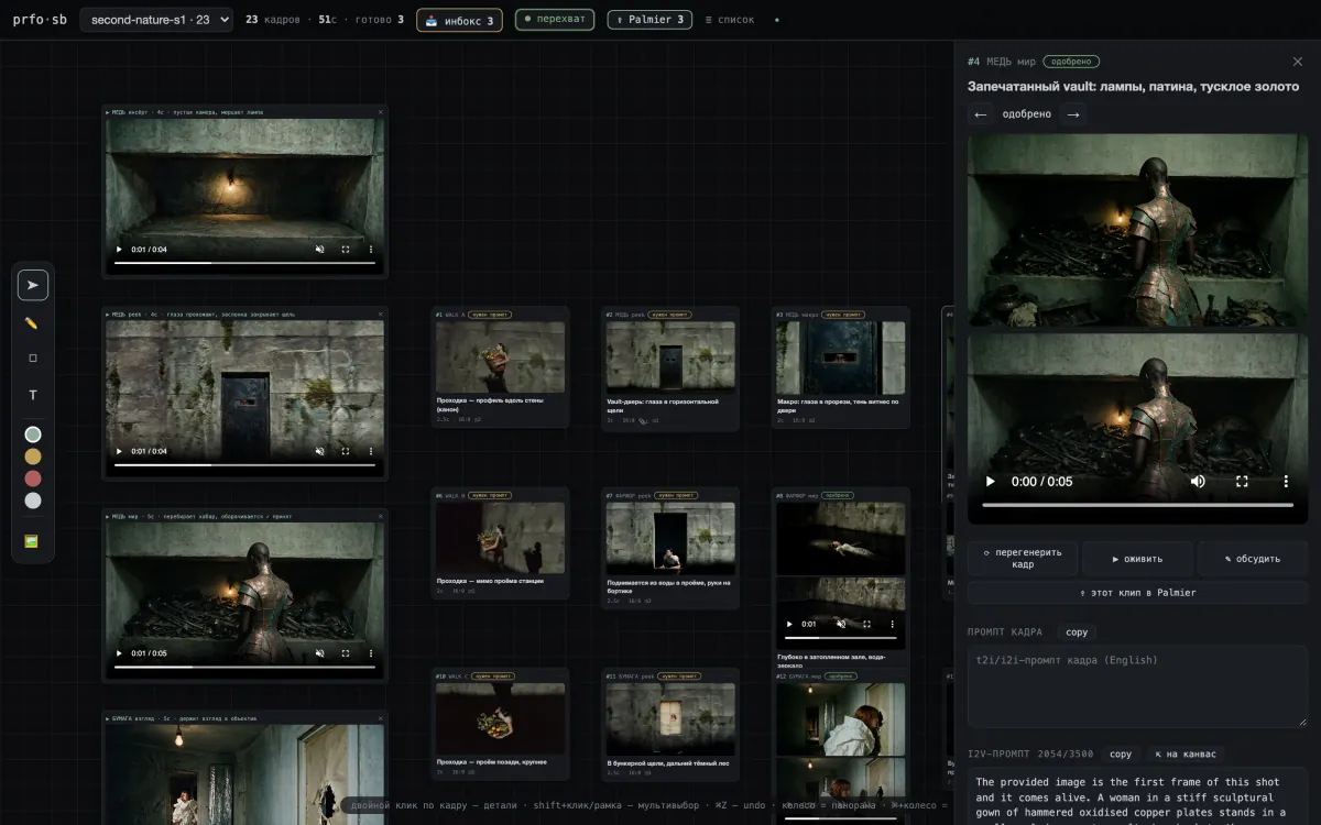 AI video production: Storyboard