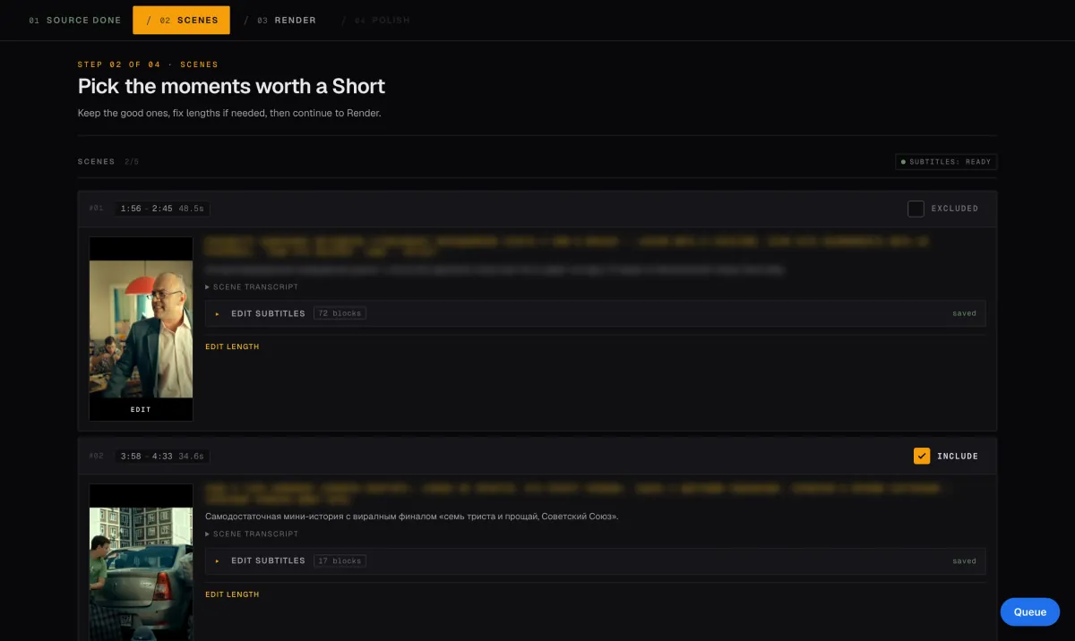 Content Factory: Scenes