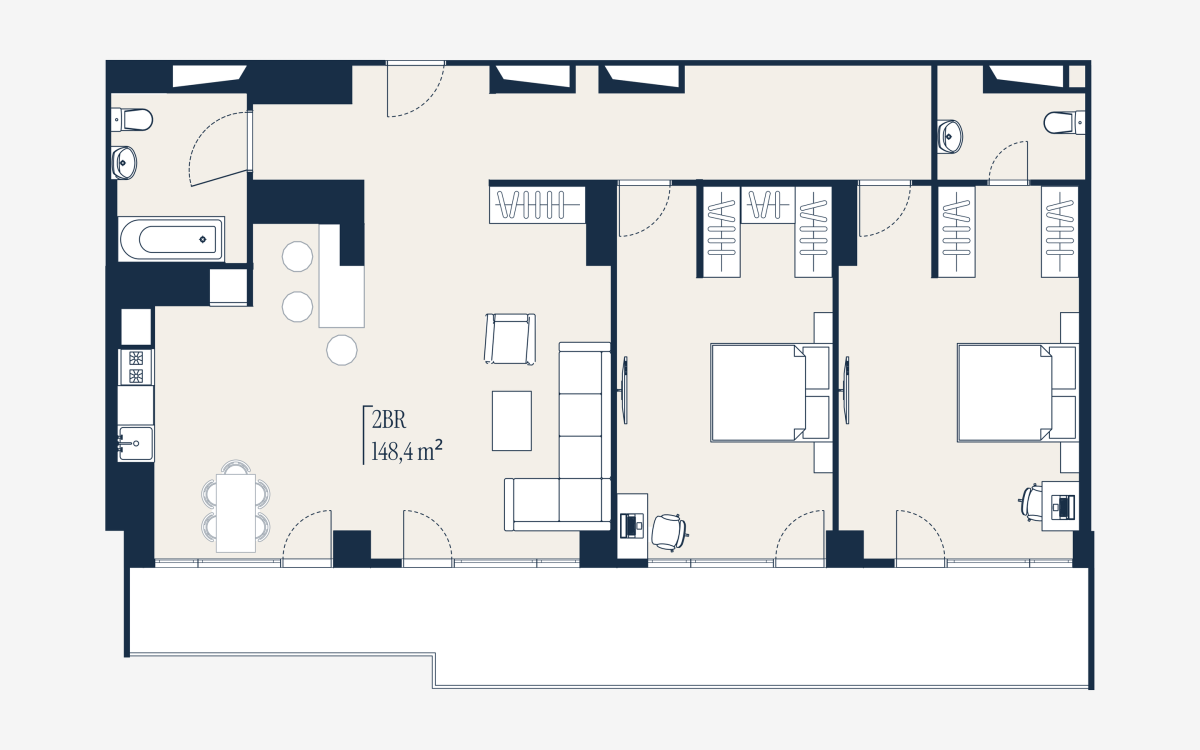 Floor plan pipeline: 2BR 2201
